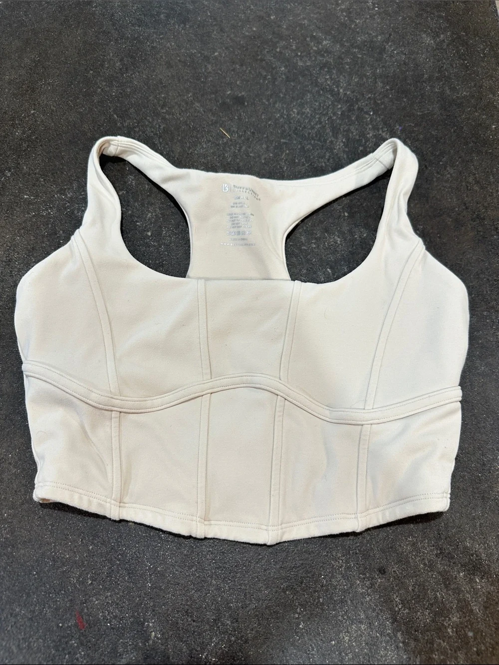 Buffbunny Cream Longline Racerback - Picture 1 of 3
